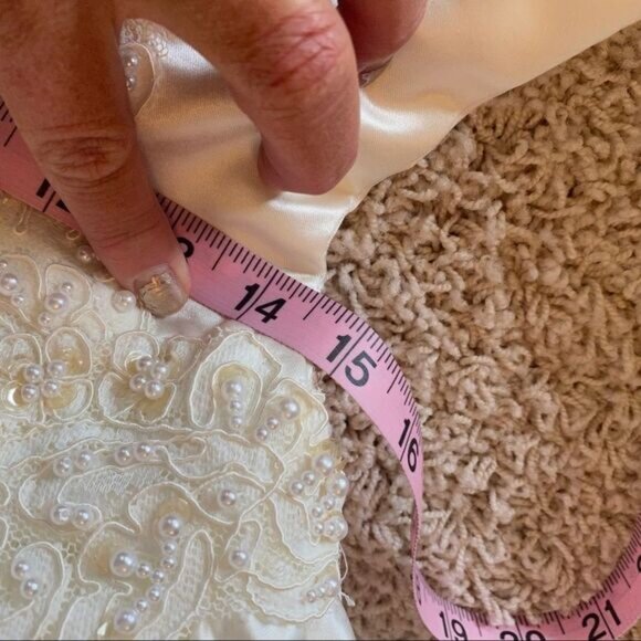 Vintage Triple Cathedral Wedding Dress - Picture 16 of 16